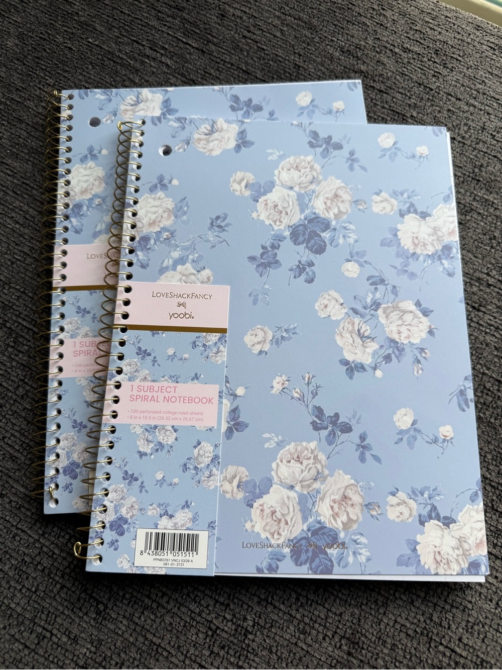 Loveshackfancy notebooks